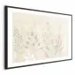 Plakat Pastelowa polana 90x60 cm z ramą czarną z marginesem | MIRAT.