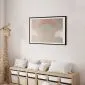 Plakat Tęcza w deszczu 90x60 cm z ramą czarną z marginesem | MIRAT.
