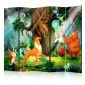 Parawan akustyczny Dla dzieci 225x172 cm 5-częściowy zielony | MIRAT.