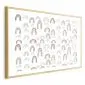 Plakat Tęcza po deszczu 30x21 cm z ramą złotą z marginesem | MIRAT.