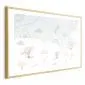 Plakat Przygoda pośród chmur 60x40 cm z ramą złotą z marginesem | MIRAT.