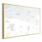 Plakat Przygoda pośród chmur 60x40 cm z ramą złotą bez marginesu | MIRAT.