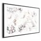 Plakat Misie w przestworzach 30x21 cm z ramą czarną z marginesem | MIRAT.