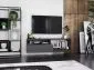 Szafka RTV SELF 120 grafitowa mat MEBLE LINDNER | MIRAT. w stylu LOFT kolekcja SELF