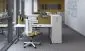 Biurko EASY SPACE C-LEG RC 120x60cm czarne grafitowe metalowe I sklep meblowy MIRAT.