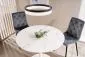 Stół okrągły ESPERO 90x90 biały z blatem ceramicznym I sklep meblowy MIRAT. styl GLAMOUR