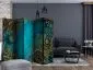 Parawan jednostronny Orient 225x172 cm 5-częściowy niebieski | MIRAT.