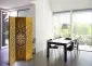 Parawan jednostronny Orient 135x172 cm 3-częściowy brązowy | MIRAT.