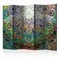 Parawan dwustronny Orient 225x172 cm 5-częściowy wielokolorowy | MIRAT.