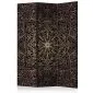 Parawan jednostronny Orient 135x172 cm 3-częściowy brązowy | MIRAT.
