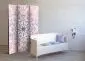 Parawan jednostronny Orient 135x172 cm 3-częściowy biały | MIRAT.
