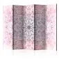 Parawan dwustronny Orient 225x172 cm 5-częściowy biały | MIRAT.