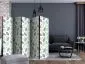 Parawan akustyczny Liście 225x172 cm 5-częściowy szary | MIRAT.