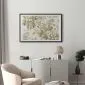 Plakat Vintage kwiaty 30x21 cm z ramą czarną z marginesem | MIRAT.