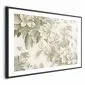 Plakat Vintage kwiaty 30x21 cm z ramą czarną z marginesem | MIRAT.