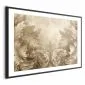 Plakat Rzeźbione ornamenty 60x40 cm z ramą czarną z marginesem | MIRAT.