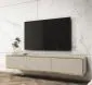 Szafka RTV KARL 3D 175cm wisząca/stojąca kaszmirowy mat  I sklep meblowy MIRAT. styl GLAMOUR, RYFLOWANY