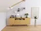 Półka ALESIA 3 szara wisząca do salonu | MIRAT. w stylu LOFT kolekcja
