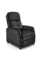 Fotel FELIPE 2 VELVET czarny z funkcją relaks | MIRAT. styl LOFT