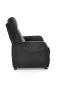 Fotel FELIPE 2 VELVET czarny z funkcją relaks | MIRAT. styl LOFT