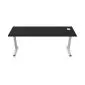 Biurko EASY SPACE C-LEG RC 180x60cm czarne grafitowe szerokie I sklep meblowy MIRAT.