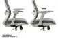 Certyfikowany fotel ergonomiczny Ergon szary z podłokietnikami 4D | MIRAT