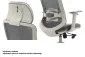 Certyfikowany fotel ergonomiczny Ergon szary z podłokietnikami 4D | MIRAT
