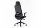 Czarny fotel ergonomiczny Ergon z atestem i podłokietnikami 4D | MIRAT