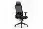 Czarny fotel ergonomiczny Ergon z atestem i podłokietnikami 4D | MIRAT
