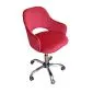 Fotel IZMA VELVET bordowy obrotowy | MIRAT.