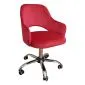 Fotel IZMA VELVET bordowy obrotowy | MIRAT.