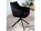 Krzesło tapicerowane AZALIA VELVET czarne welurowe do jadalni | MIRAT. styl GLAMOUR, LOFT