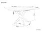 Okrągły stół ceramiczny Gaston 100-135 cm czarny marmur | MIRAT styl LOFT