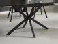 Owalny stół ceramiczny Gaston 140(180)x80 cm czarny marmur | MIRAT styl LOFT