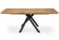 Stół DERRICK 160(200)x90 dąb/czarny rozkładany w stylu loft | MIRAT. styl LOFT