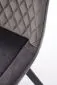 Krzesło tapicerowane K520 VELVET szare obrotowe I sklep meblowy MIRAT. styl LOFT