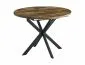 Okrągły stół rozkładany Gaston 100-135 cm orzech vintage | MIRAT styl LOFT
