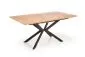 Stół rozkładany LEGARTO 160(200)x90 dąb/czarny na designerskiej podstawie | MIRAT. styl LOFT