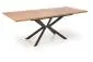 Stół rozkładany LEGARTO 160(200)x90 dąb/czarny na designerskiej podstawie | MIRAT. styl LOFT