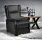 Fotel rozkładany AGUSTIN 2 VELVET czarny uszak | MIRAT. styl GLAMOUR, LOFT