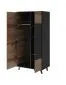 Szafa RANDOM S-1 dąb artisan/czarna I sklep meblowy MIRAT. styl RYFLOWANY kolekcja RANDOM