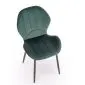 Krzesło tapicerowane K538 VELVET zielone glamour I sklep meblowy MIRAT. styl GLAMOUR, LOFT