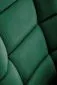 Fotel bujany BAZALTO VELVET zielony z podłokietnikami I sklep meblowy MIRAT.