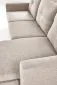Sofa GERSON beżowa z podnóżkiem na nóżkach I sklep meblowy MIRAT.