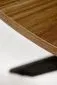 Stół okrągły EDGAR 100x100 orzech/czarny na krzyżowej podstawie I sklep meblowy MIRAT. styl LOFT