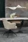 Stół rozkładany FERNANDO 160(240)x92 beżowy marmur/czarny designerski I sklep meblowy MIRAT. styl LOFT
