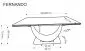 Stół rozkładany FERNANDO 160(240)x92 beżowy marmur/czarny designerski I sklep meblowy MIRAT. styl LOFT