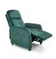 Fotel FELIPE 2 VELVET ciemnozielony rozkładany do salonu | MIRAT. styl LOFT