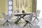 Ceramiczny stół rozkładany LUCIANO 180(230)x90 biały marmur/czarny I sklep meblowy MIRAT. styl LOFT