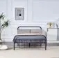 Łóżko metalowe LINDA 140x200 czarne loftowe I sklep meblowy MIRAT. styl LOFT
